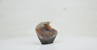 Solara · Rainbow Amethyst with Orange Sugar Druzy - view 2