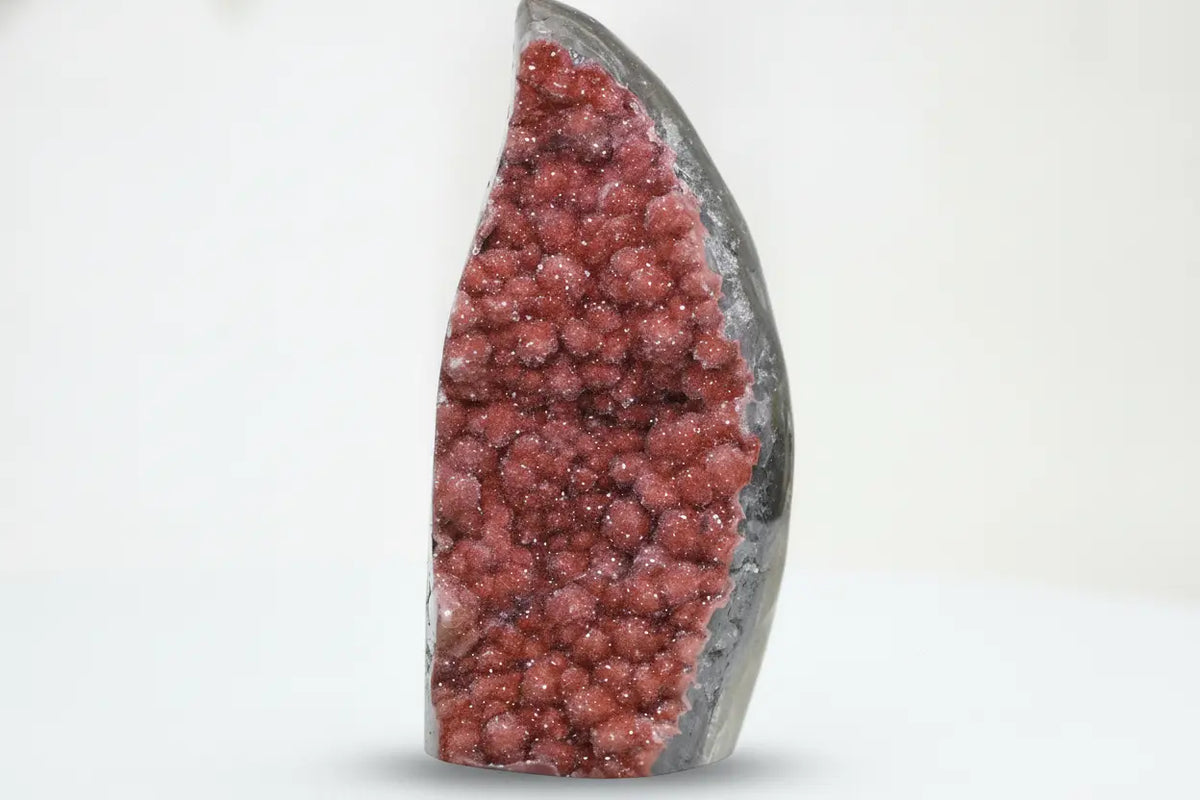 Terra · Amethyst with Red Sugar Druzy - view 4